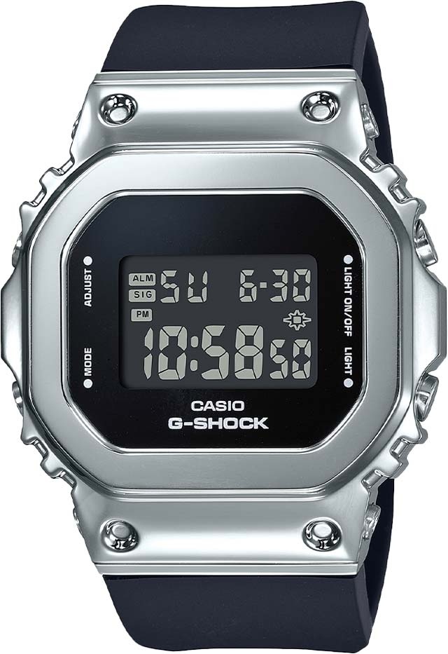 Кварцевые CASIO GM-S5600U-1ER сталь, полимер