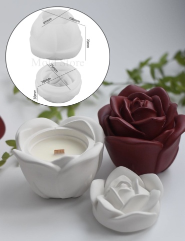 Mold Store Молд Роза шкатулка силикон