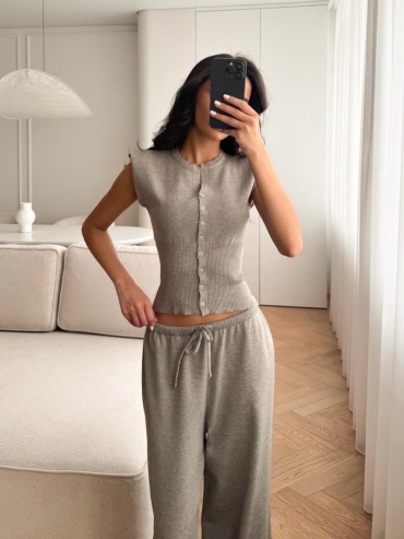 Костюм повседневный Sabi Style серый, бежевый