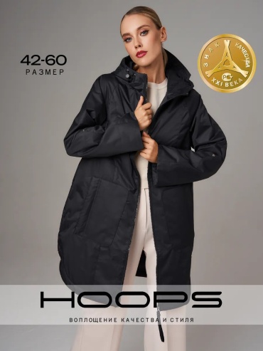 Тренчкот Hoops черный