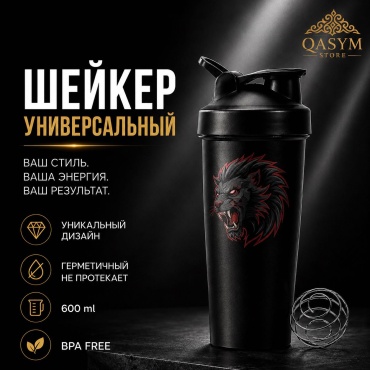 Шейкер 30461986_809834171 600 мл черный