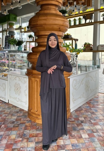 Костюм повседневный Hidjab style серый