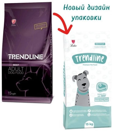 Lider Trendline Adult Beef Говядина для взрослых всех пород 15 кг
