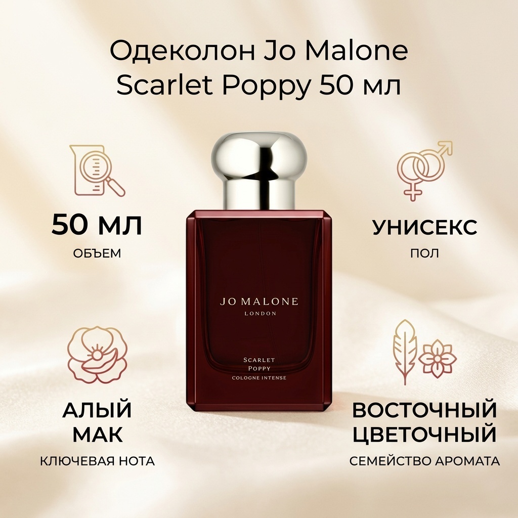 Jo Malone Scarlet Poppy одеколон EDC 50 мл