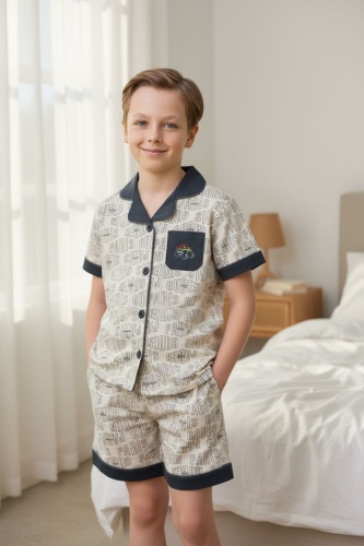 Пижама Kids Moda серый, бежевый