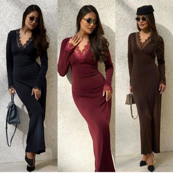 Повседневное платье Black Fashion черный, оливковый