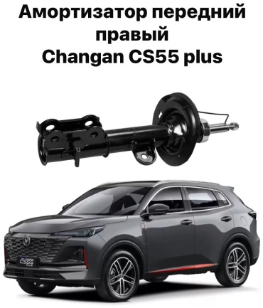 555 передний Амортизатор передний правый(голый без пружины) Changan cs 55 Plus S203F2602040300 1 шт