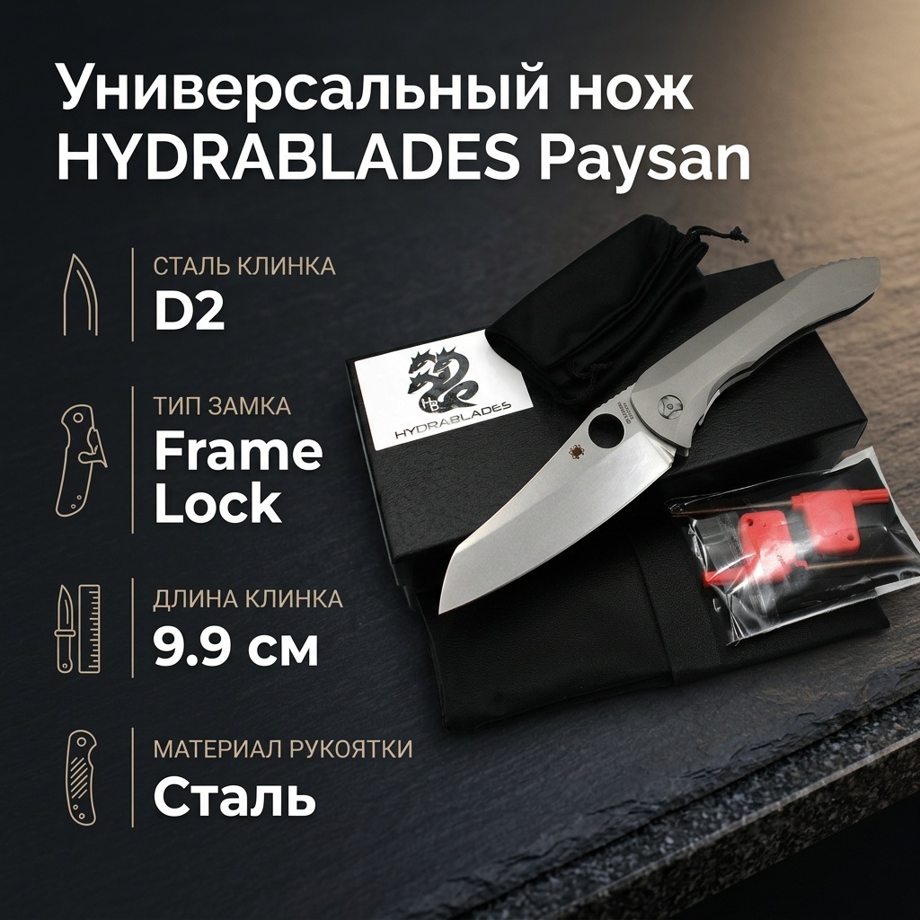 Нож универсальный HYDRABLADES, лезвие: нержавеющая сталь 1 шт