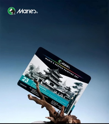 Карандаш Maries RC7415, HB, 2H, 2B, 4B, 6B, 8B, 14B, 16B, 23 шт