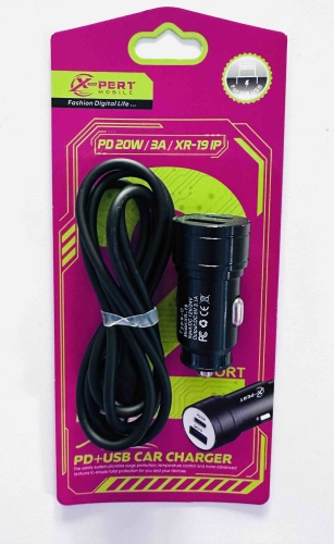X-PERT XR-19 USB Type-C, USB 20 Вт черный