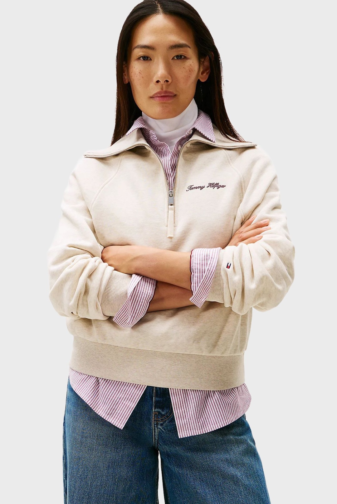 Олимпийка Tommy Hilfiger бежевый