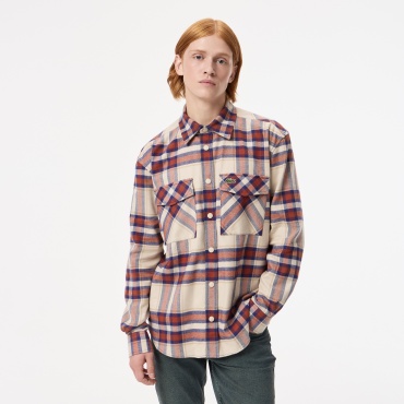Рубашка прямая LACOSTE серый