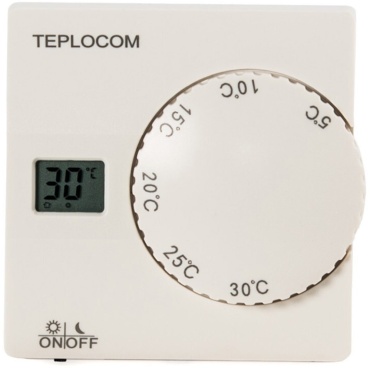 Терморегулятор с датчиком температуры TEPLOCOM TS-2AA/8A