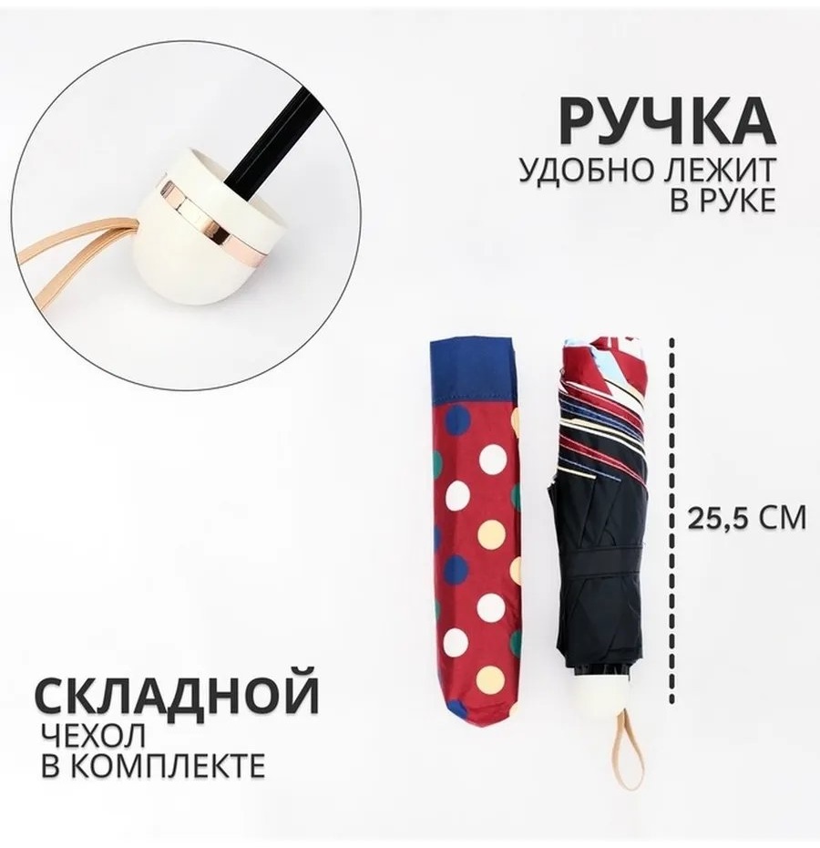 Зонт-трость механика какао