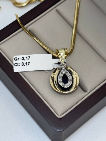 Подвеска Sandu gold Ct0.17 вес 3.17 г золото, бриллиант