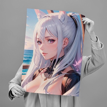 PEMIKAN CRAFT постер Аниме девушка-лиса 40x60 см