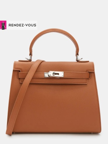 Мини-сумка Tendance экокожа коричневый