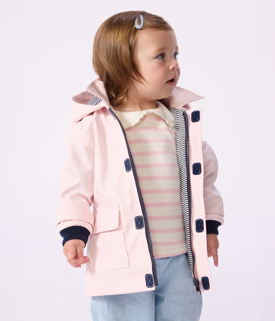 Дождевик Petit Bateau розовый