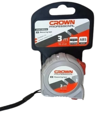 CROWN рулетка строительная CPHMT-BM0316, 3 м х 16 мм
