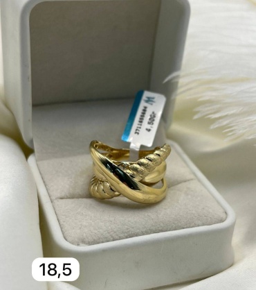 DARI GOLD 56778 размер 18.5 вес 4.5 г золото, без вставок