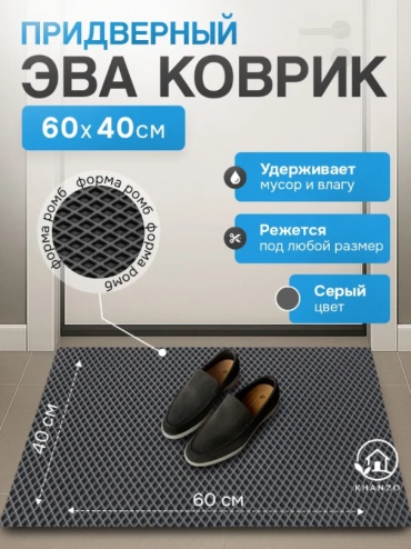 Придверный коврик 40x60 см, 177440585