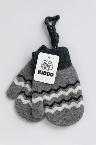 Варежки KIDDO ВАРЕЖКИ серый 13
