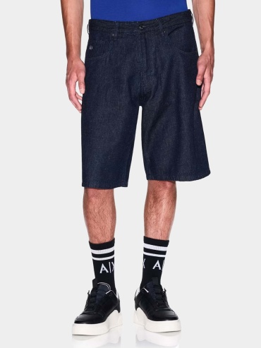 Джинсовые шорты Armani Exchange темно-синий