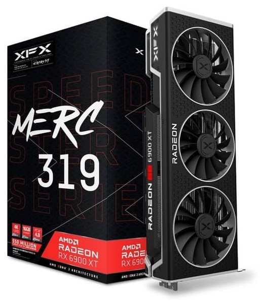 Видеокарта XFX Speedster MERC 319 AMD Radeon RX 6900 XT RX-69XTATBD9 16 ГБ