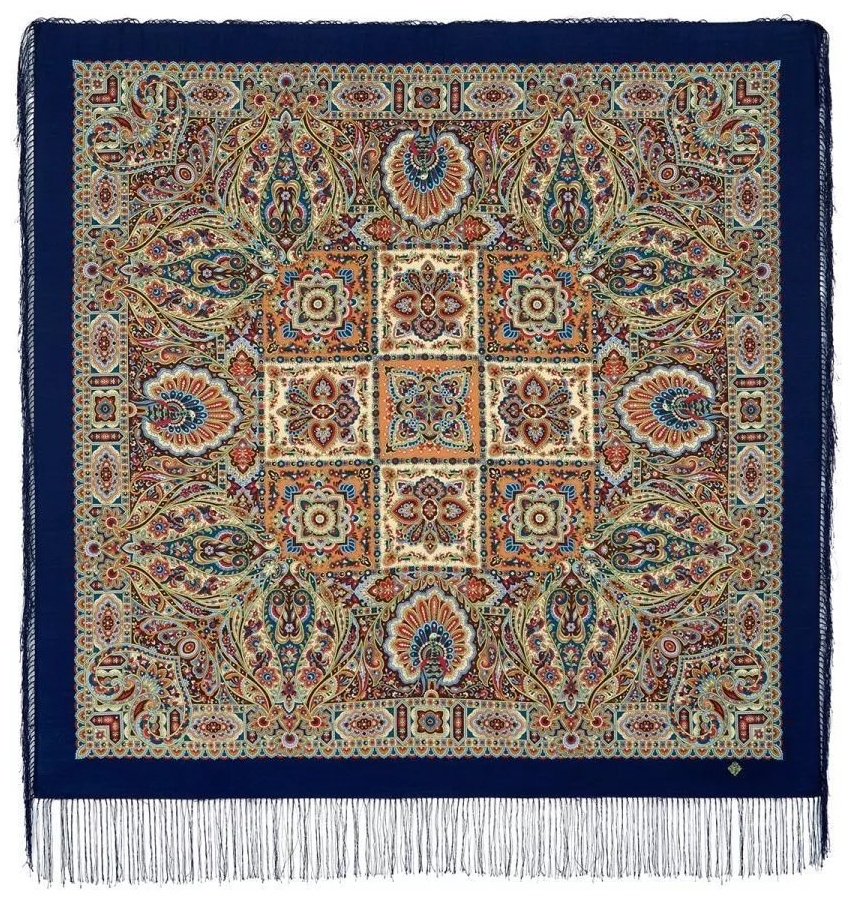 Косынка Павловопосадский платок шерсть 110 x 110 см