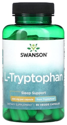 Аминокислота Swanson L-триптофан, 500 мг нейтральный
