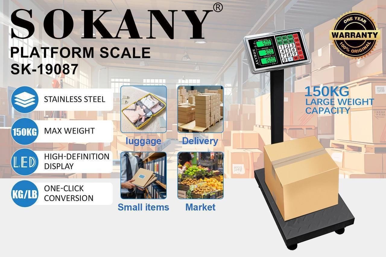 Напольные весы SOKANY механические SK‑19087 до 150 кг