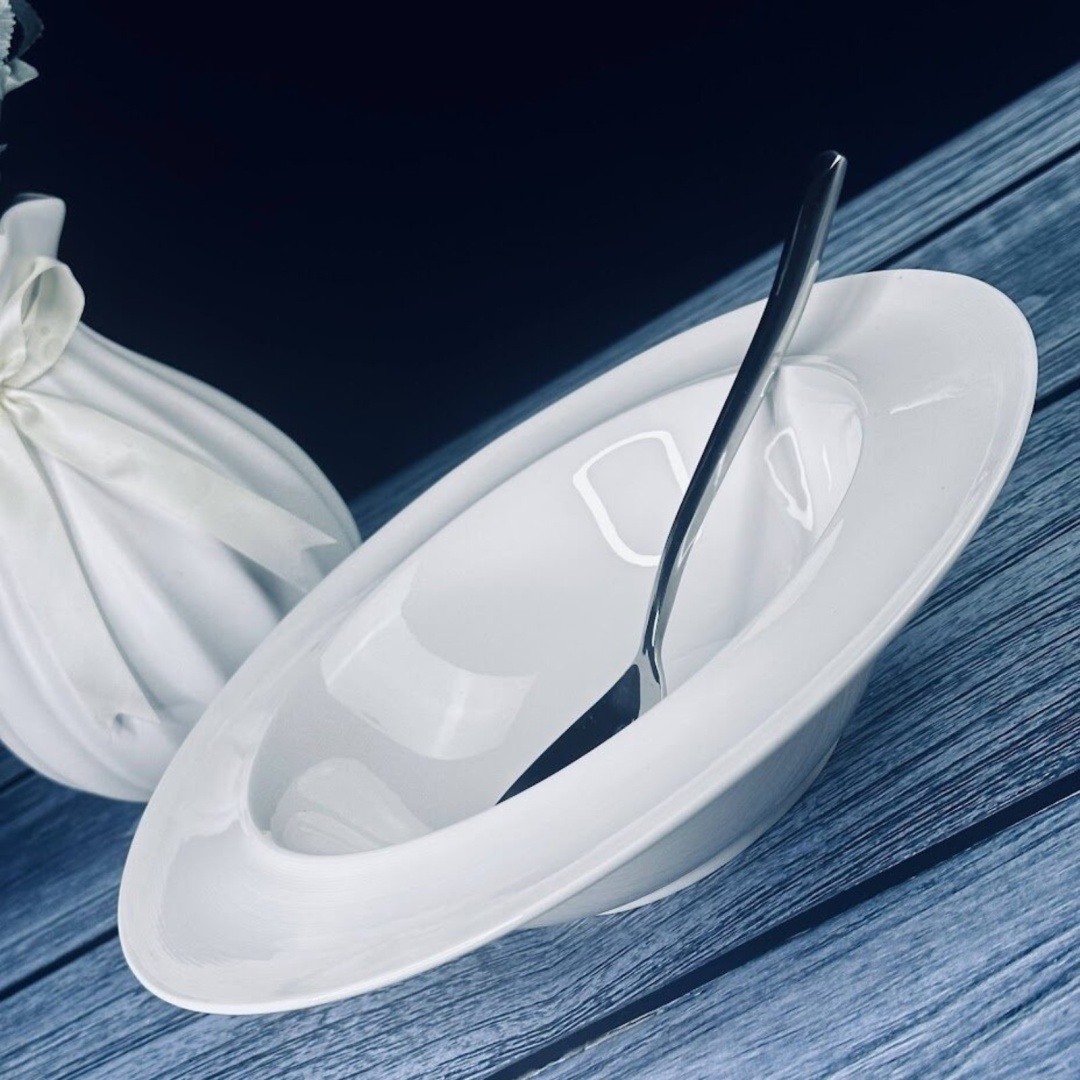 Суповая тарелка Lenardi Bianco 25 см, 1 шт, фарфор