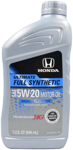 Синтетическое Honda Ultimate Full Synthetic 5W-20 0.946 л
