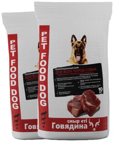 Pet Food Говядина для взрослых всех пород 10 кг 2 шт