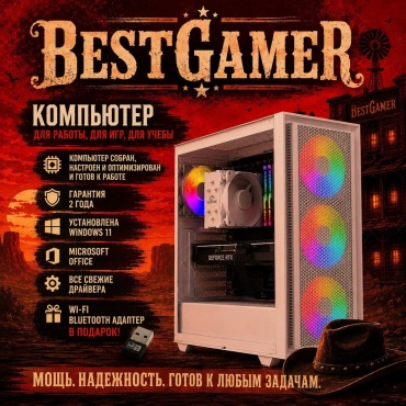 BestGamer i7-12700KF / GTX 1660 Super 6 Гб / 64 Гб / 1000 Гб HDD+SSD 512 Гб / Win 11 Pro