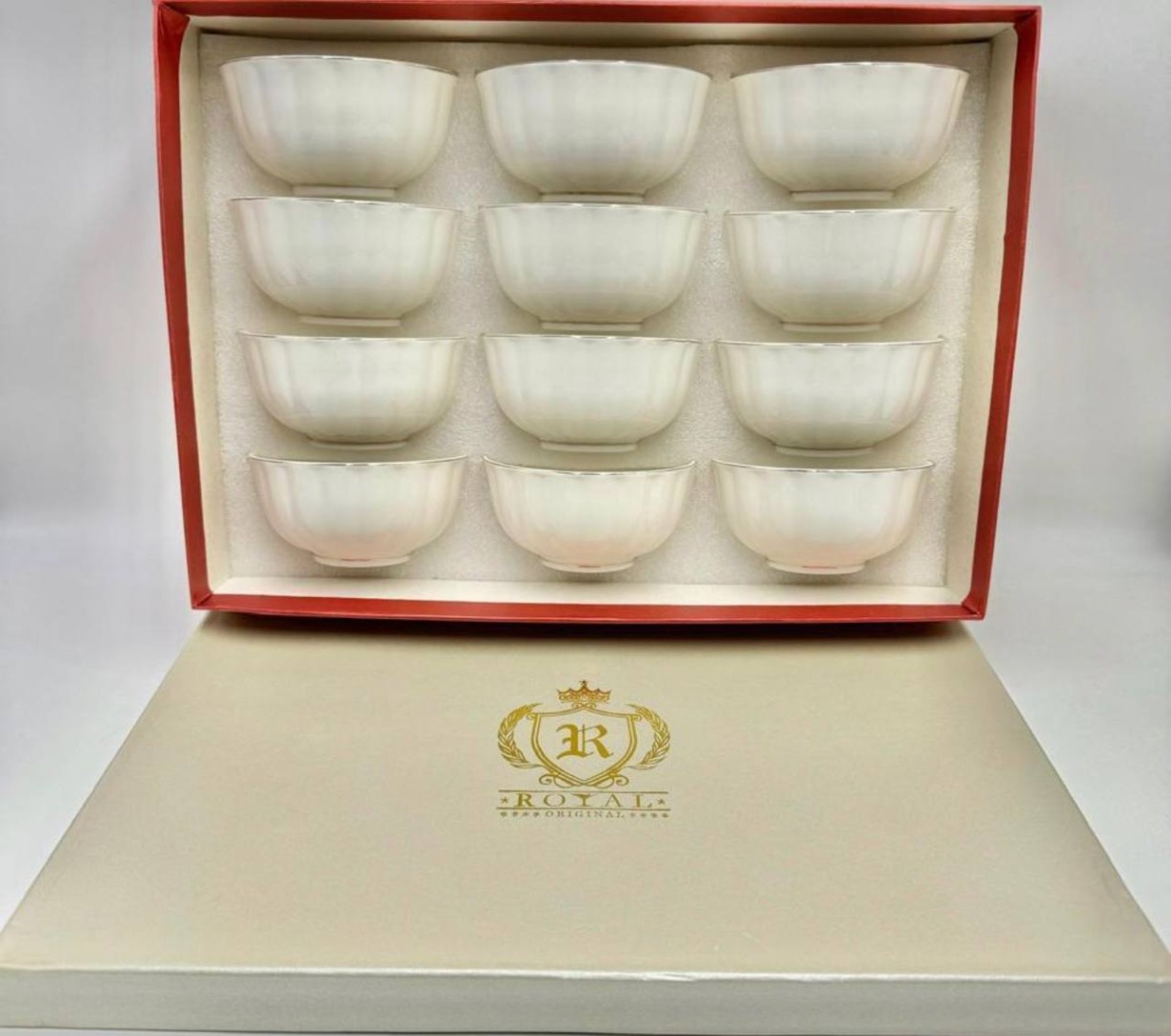 Набор пиал ROYAL CROWN 12 шт, 200 мл, фарфор