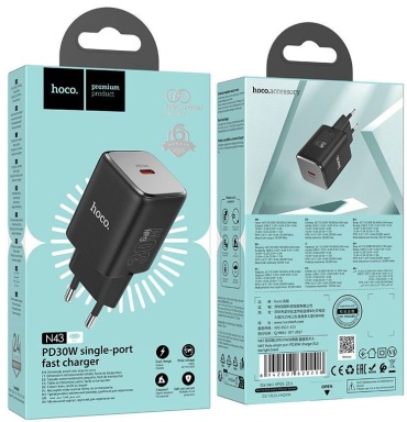 Hoco N43 USB Type-C 30 Вт черный
