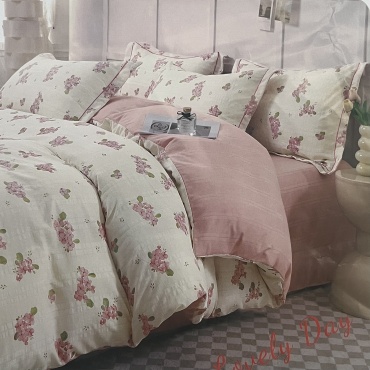 Комплект IRINA HOME Nimbus 1.5-спальный муслин, 1 наволочка: 50x70 см