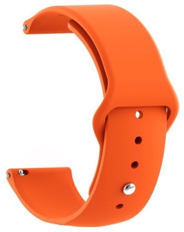 Ремешок BOGEMA для Garmin Vivoactive 3, Vivomove HR Sport, Forerunner 165, Forerunner 55, Venu 2 Plus, Vivoactive 5, Vivoactive 6, Forerunner 570, Vivomove Trend оранжевый