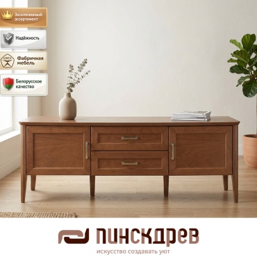 ТВ-тумба напольная Пинскдрев Вилора, 162x54.6x50 см, коричневый