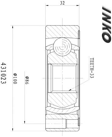 INKO шрус внутренний 431023