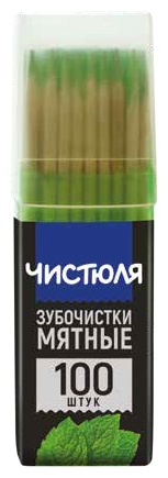 ЧИСТЮЛЯ зубочистки мятные 100 шт