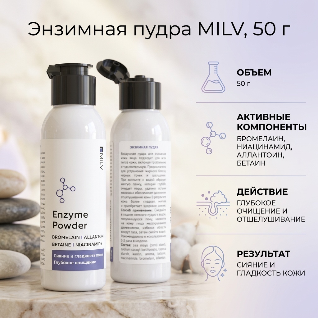 MILV Энзимная пудра. 50 г энзимная пудра 50 г