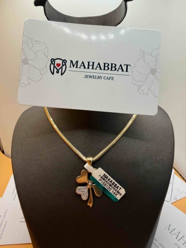 Подвеска Mahabbat 0106050897 вес 1.95 г золото, фианит