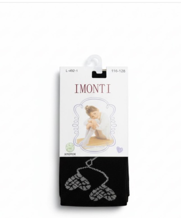 Колготки глянцевые Imonti черный
