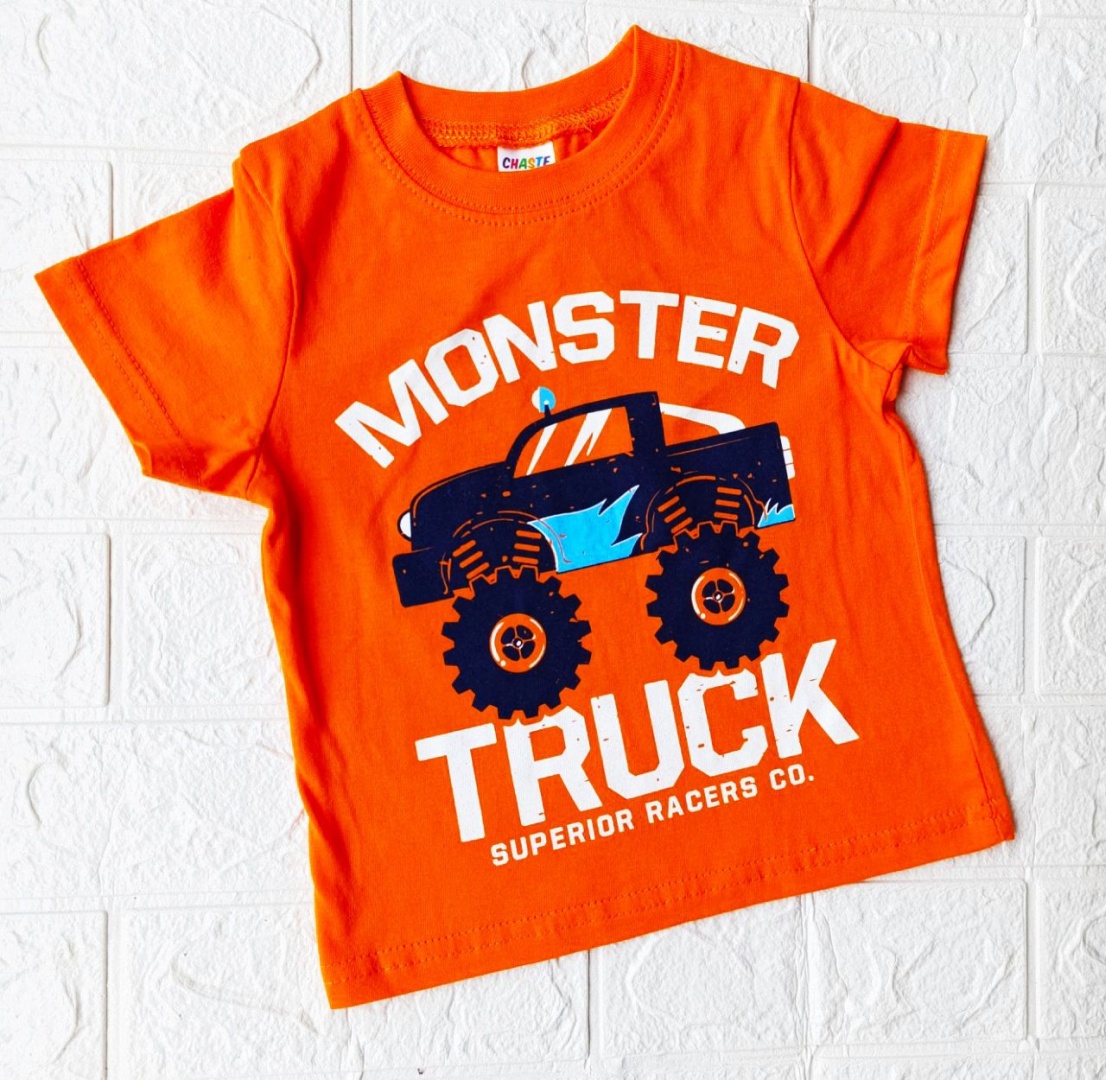 Футболка CHASTE kids Monster truck оранжевый