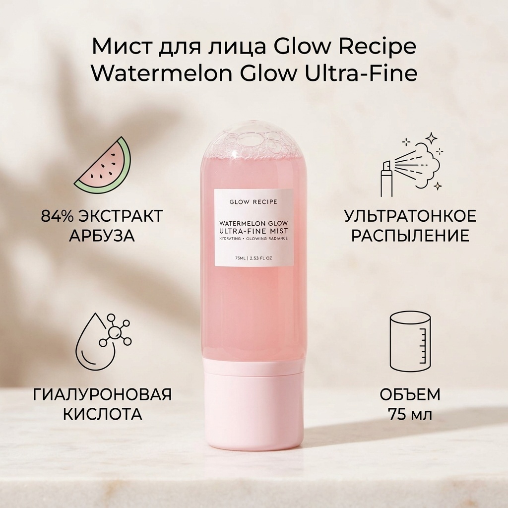 Glow Recipe мист Watermelon Glow Ultra-Fine 75 мл