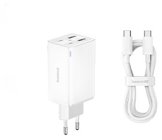 Baseus GaN6 Pro 2C+2U 65W USB Type-C, USB белый