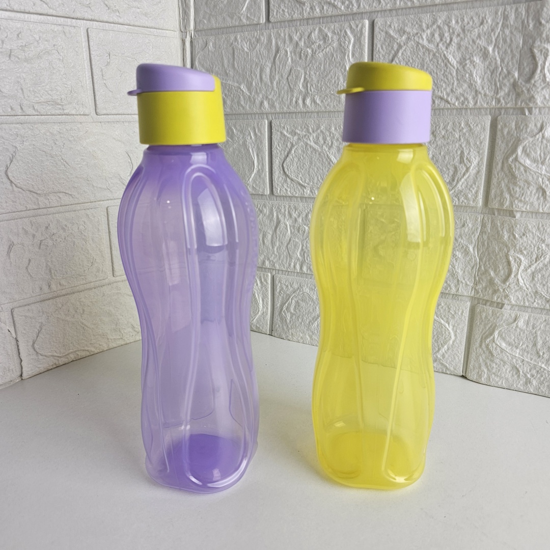 Бутылка Tupperware 0.75 л желтый, фиолетовый, флип-топ, полипропилен
