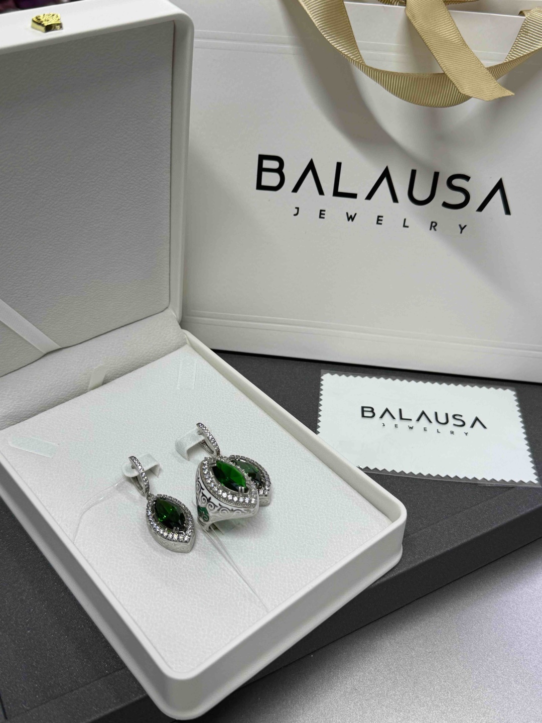 Balausa Jewelry R014(1-9) 18,5р вес 24.5 г серебро, фианит, эмаль